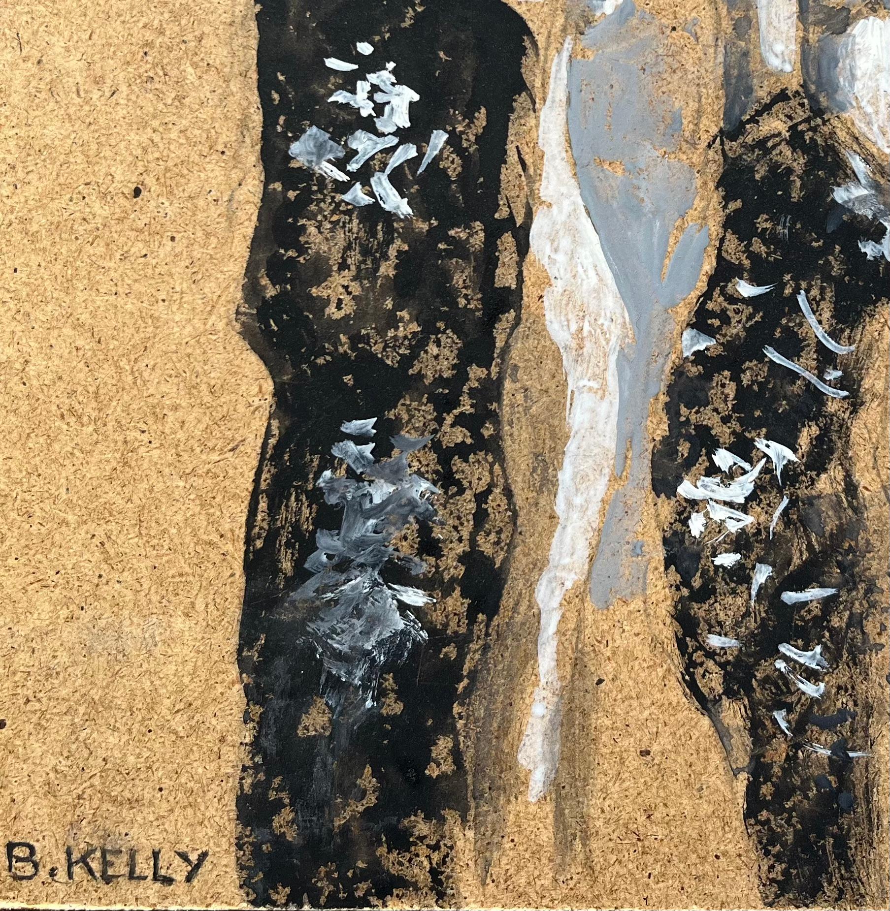 Título: Óleo Francés Moderno Dos Mujeres Desnudas con Túnicas Negras
de Bernadette Kelly (francesa, 1933)
Firmado
Técnica: Óleo sobre tabla, sin enmarcar
Tamaño del cuadro: 8 pulgadas (alto) x 7,75 pulgadas (ancho)
Estado: en general bueno y