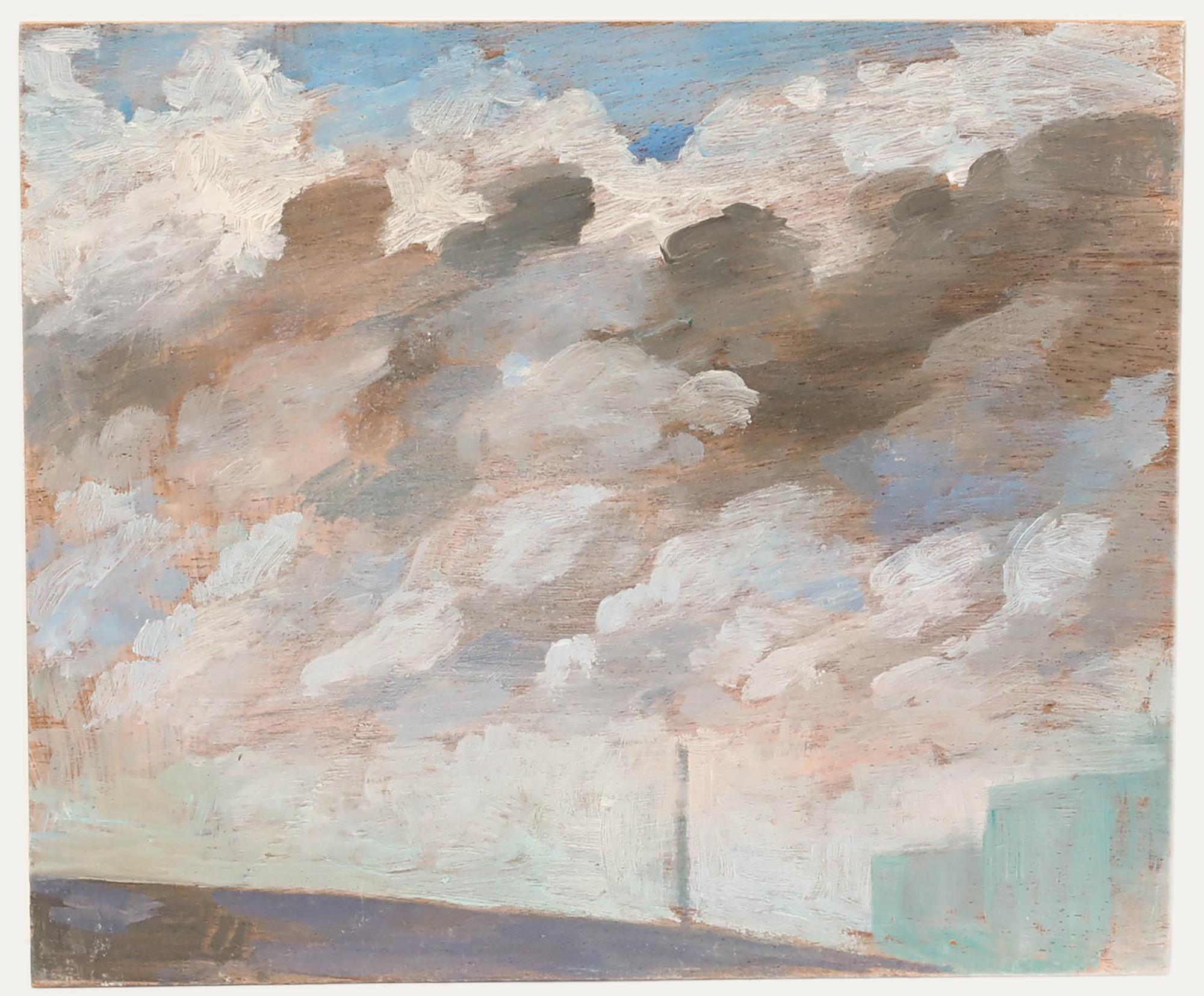 Bernadette Kelly (b.1933) - 20th Century Oil, A Study of Clouds 1