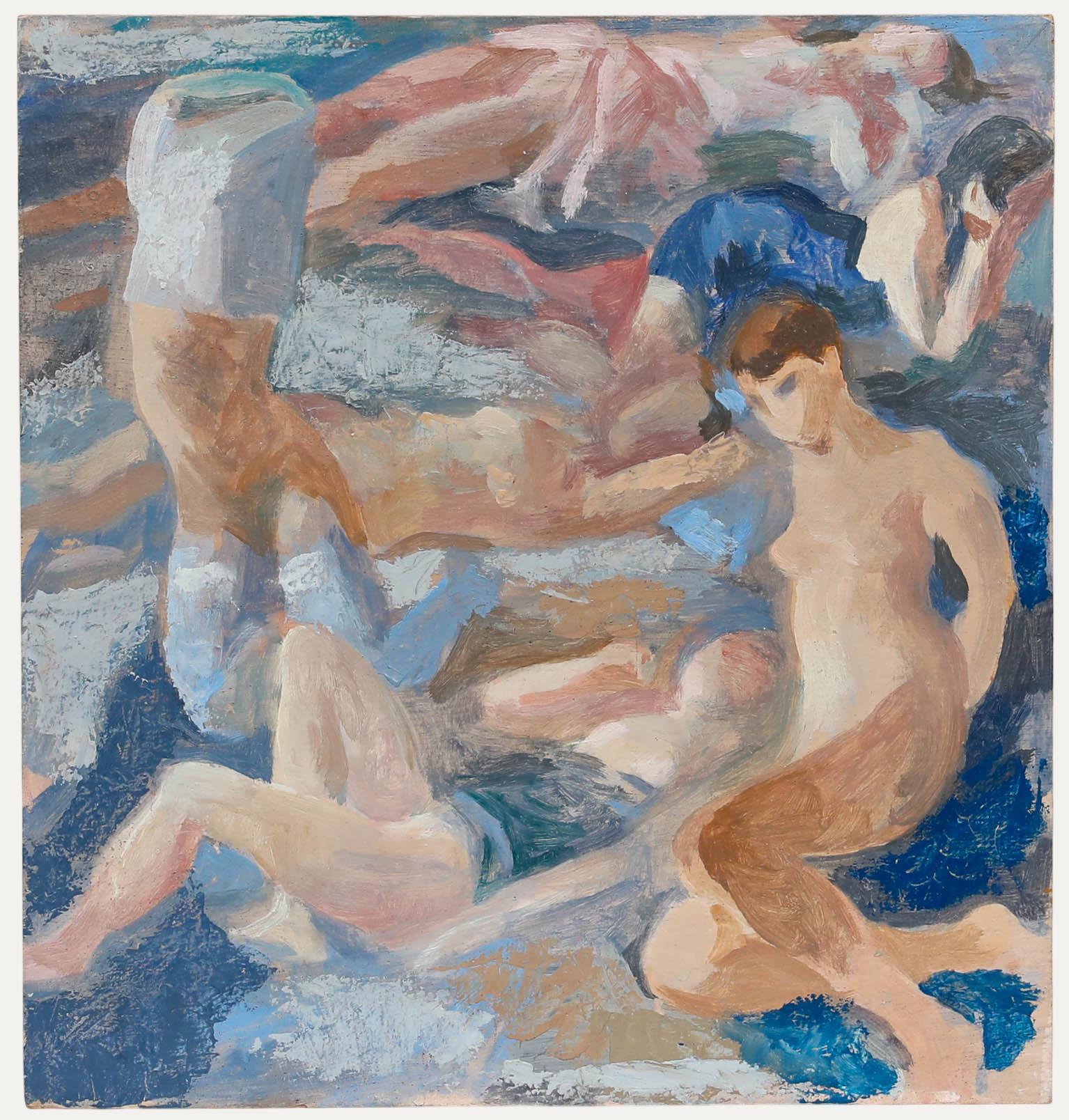 Bernadette Kelly (geb. 1933) - 20. Jahrhundert Ölgemälde, Changing Room II