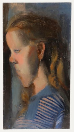 Bernadette Kelly (b.1933) - 20th Century Oil, Girl in Profile