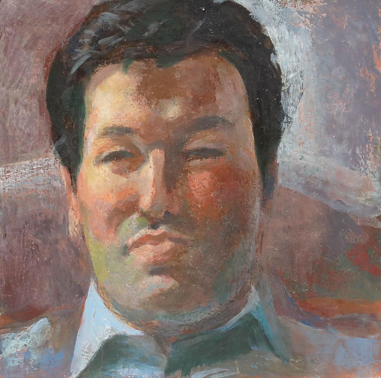 Bernadette Kelly (nata nel 1933) - Olio del XX secolo, Testa di un uomo in vendita 1