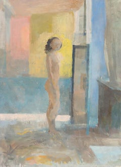 Bernadette Kelly (b.1933) - 20th Century Oil, Nude in the Sunlit Room