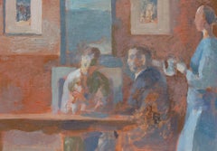 Bernadette Kelly (b.1933) - 20th Century Oil, Restaurant Scene