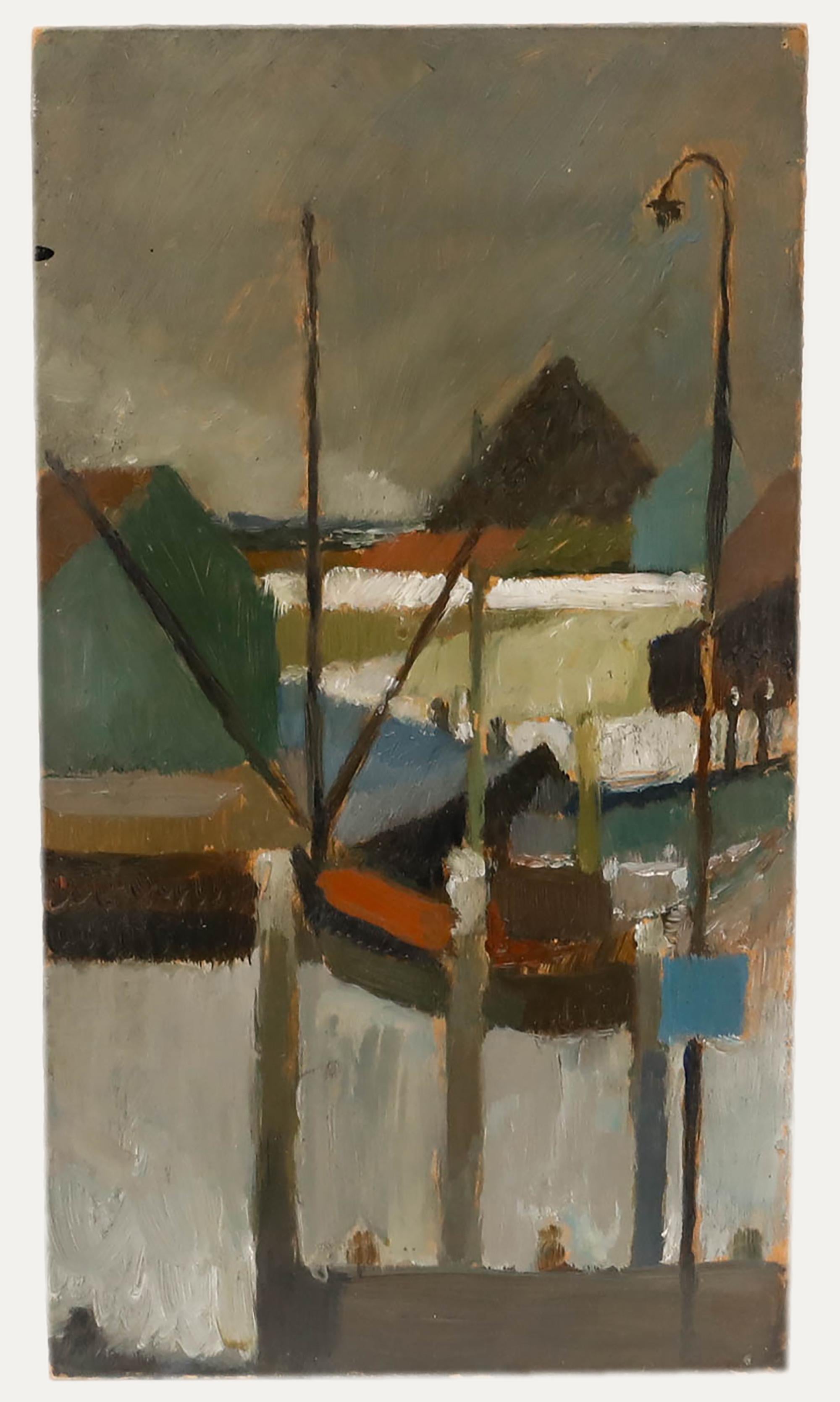Bernadette Kelly (b.1933) - 20th Century Oil, Storm Over The Town 1