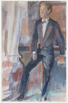 Bernadette Kelly (n.1933) - Siglo XX Óleo, El caballero