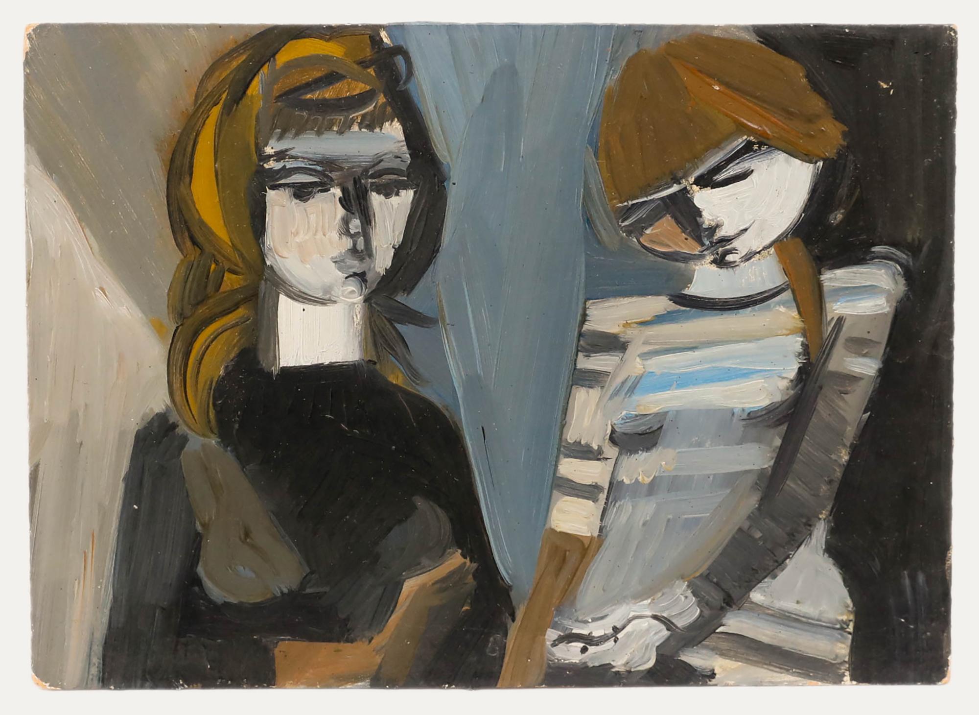 Bernadette Kelly (geb. 1933) - 20. Jahrhundert Öl, Die Schwestern, Die Schwestern 1