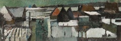 Bernadette Kelly (nata nel 1933) - Olio del XX secolo, Vista sul villaggio