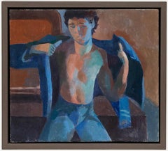 Bernadette Kelly (nata nel 1933) - Olio della metà del 20° secolo, Uomo che si veste