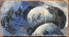 Pintura al óleo impresionista abstracta francesa de un niño durmiendo