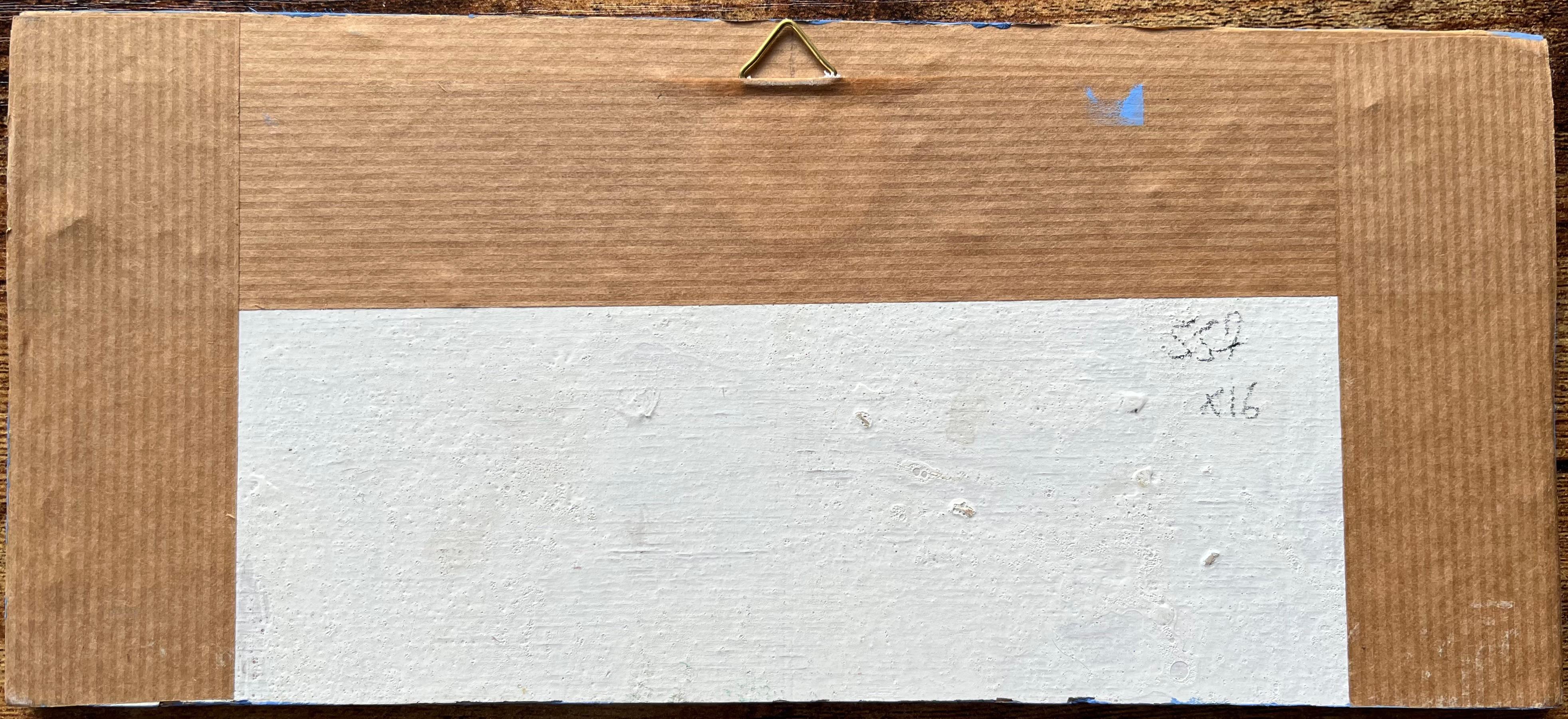 Pintura al óleo impresionista francesa de un paisaje costero con figuras en venta 1
