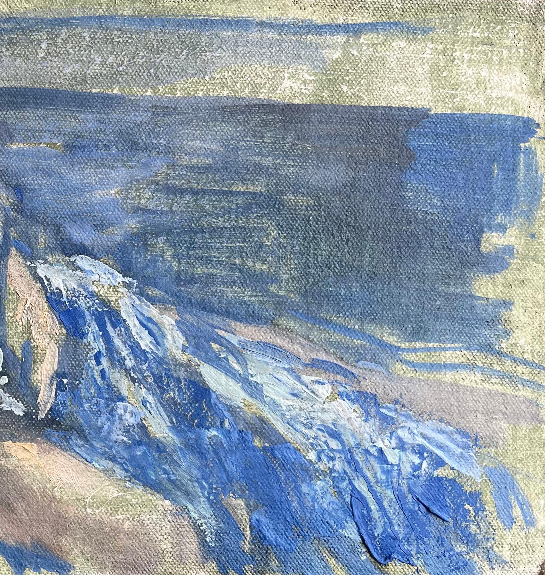 Titolo: Pittura ad olio figurativa francese moderna Nudo reclinato su un divano con coperta blu
di Bernadette Kelly (francese, nata nel 1933)
Senza segno
Medium: pittura a olio su tavola, senza cornice
Dimensioni del dipinto: 6,75 pollici (altezza)