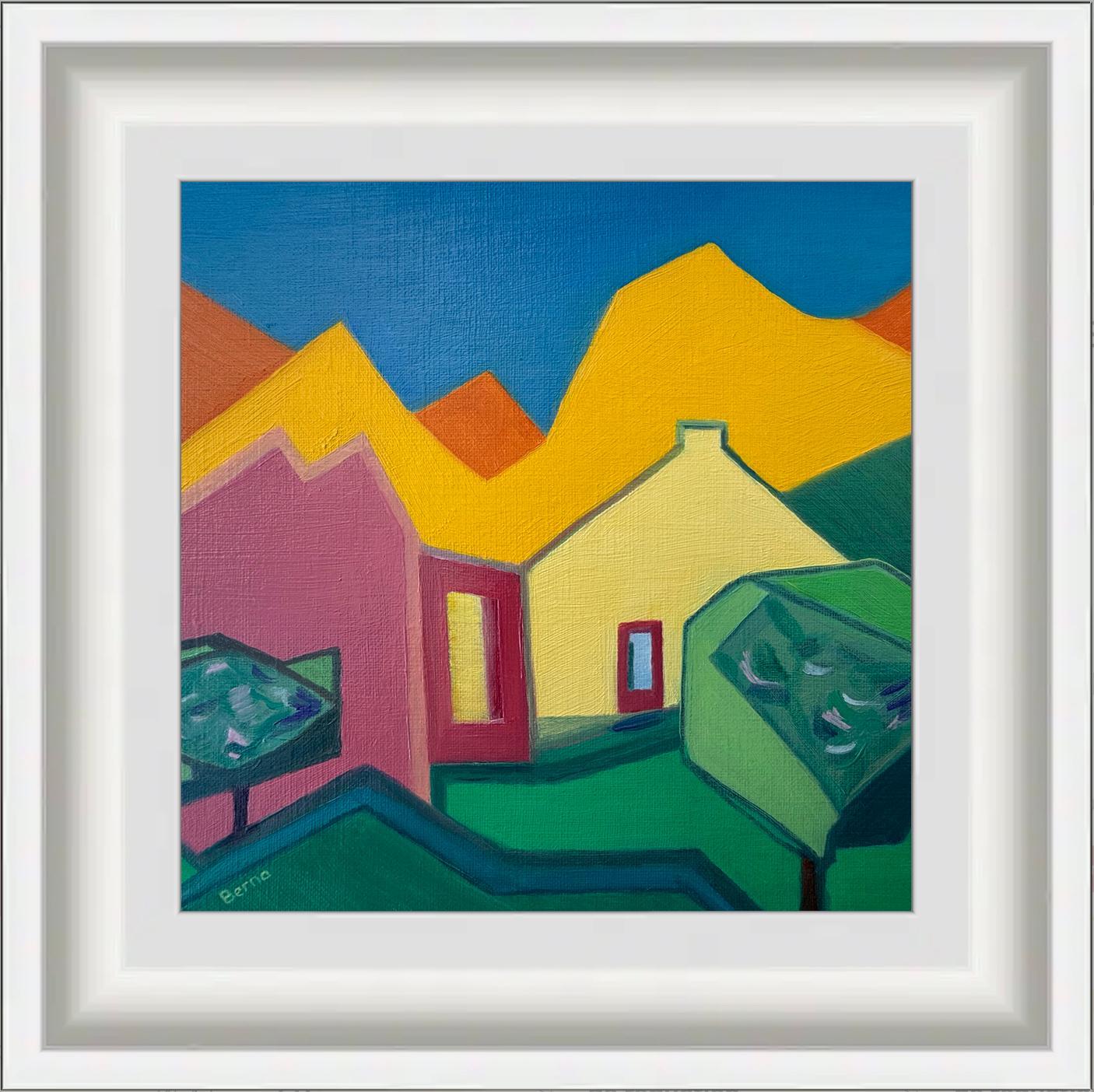Contemporary Abstract Geometric Colour Field Oil on Canvas Board ' Intermezzo 5' im Angebot 6
