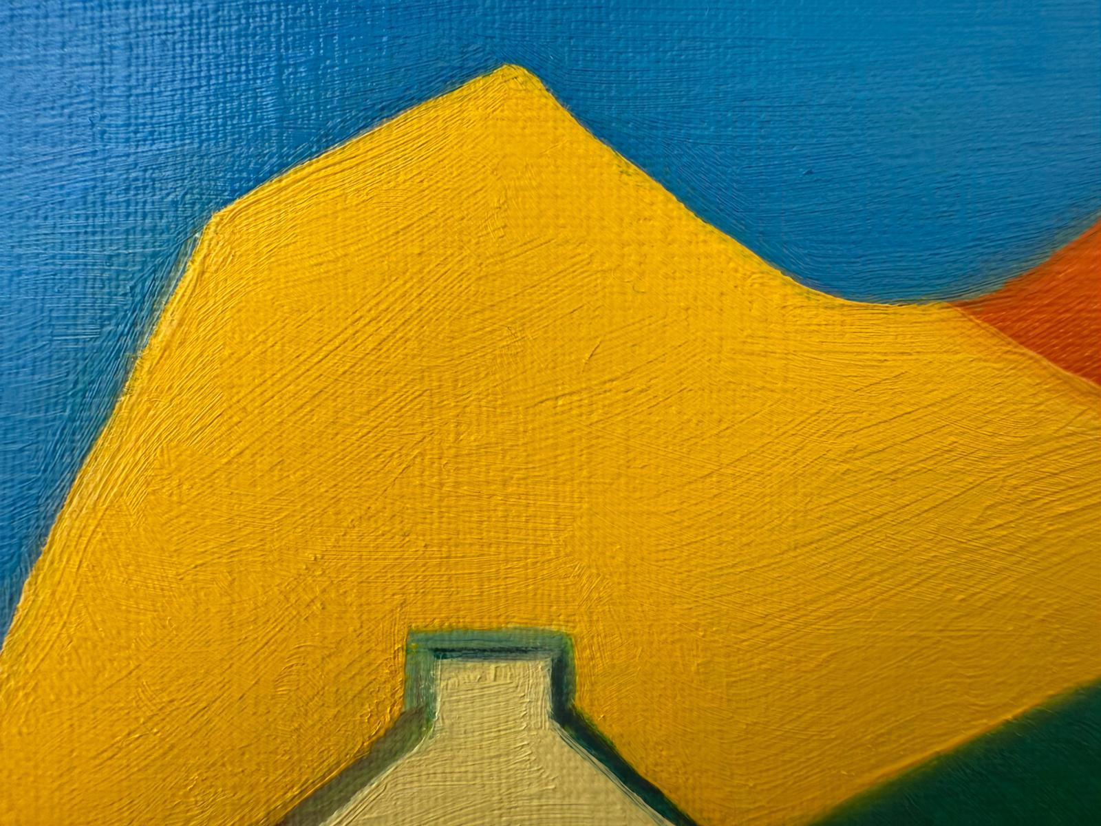 Contemporary Abstract Geometric Colour Field Oil on Canvas Board ' Intermezzo 5' im Angebot 1