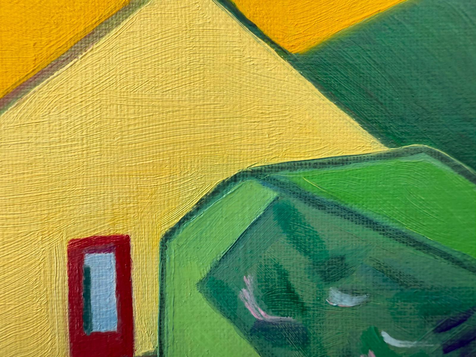 Contemporary Abstract Geometric Colour Field Oil on Canvas Board ' Intermezzo 5' im Angebot 2