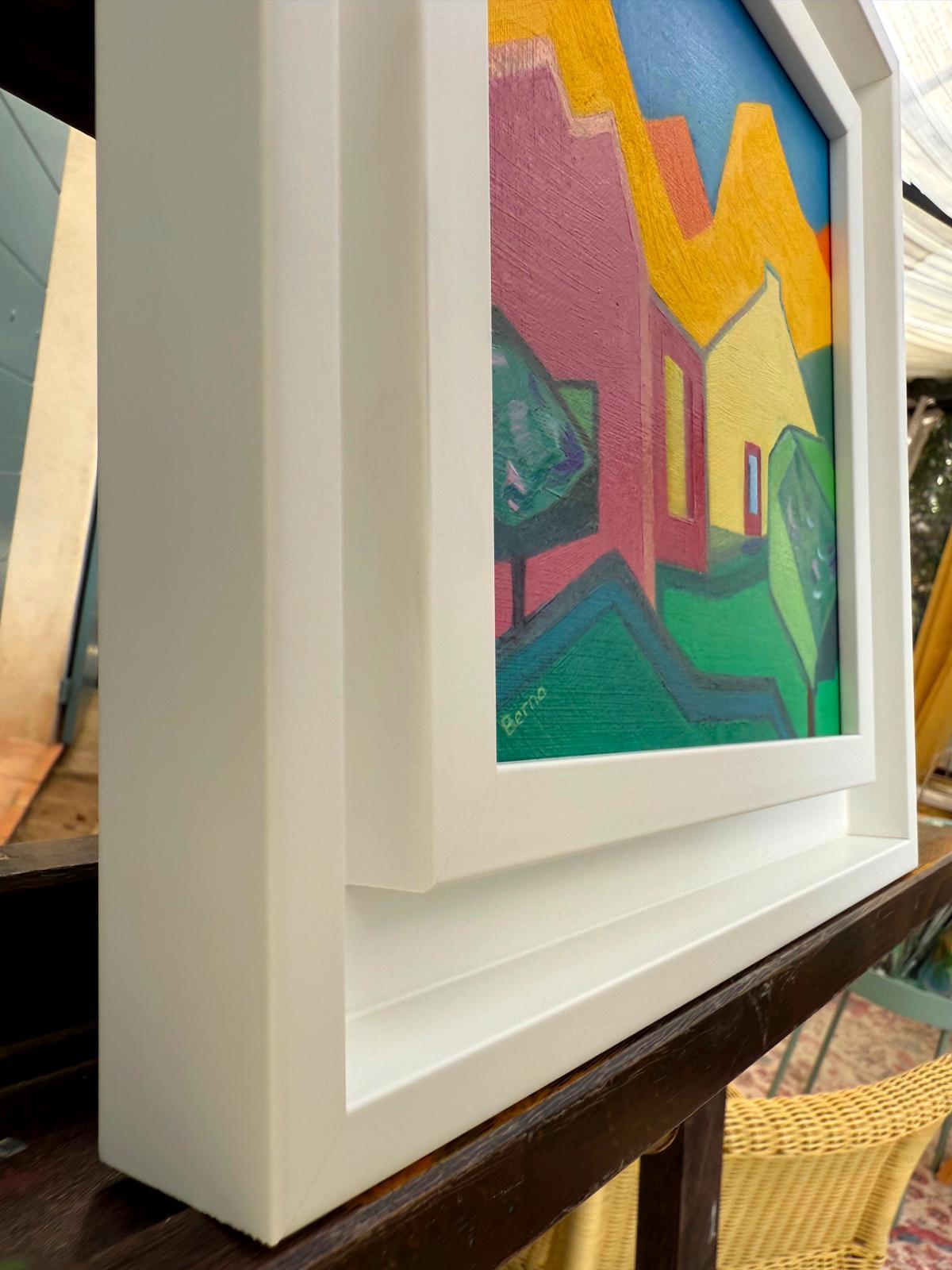 Contemporary Abstract Geometric Colour Field Oil on Canvas Board ' Intermezzo 5' im Angebot 5