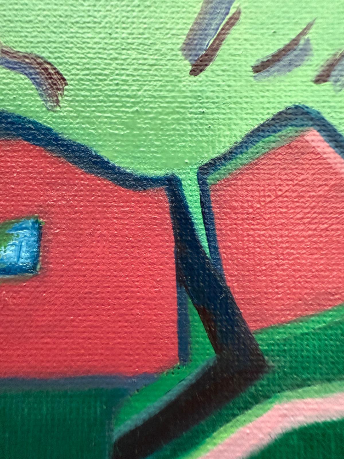 Contemporary Abstract Geometric Colour Field Oil on Canvas, 'Intermezzo 6' im Angebot 7