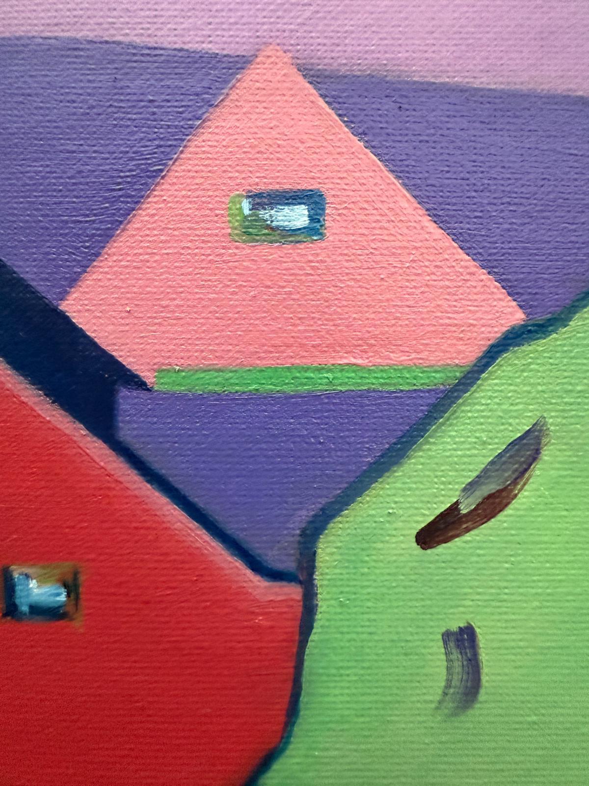 Contemporary Abstract Geometric Colour Field Oil on Canvas, 'Intermezzo 6' im Angebot 11