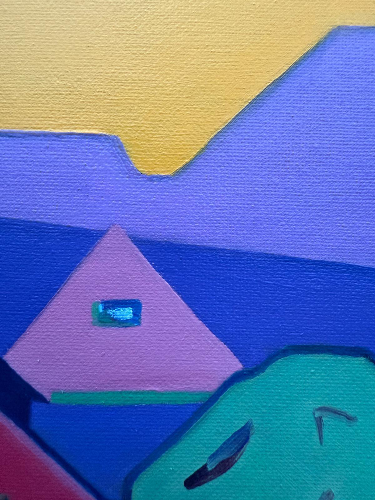 Contemporary Abstract Geometric Colour Field Oil on Canvas, 'Intermezzo 6' im Angebot 1