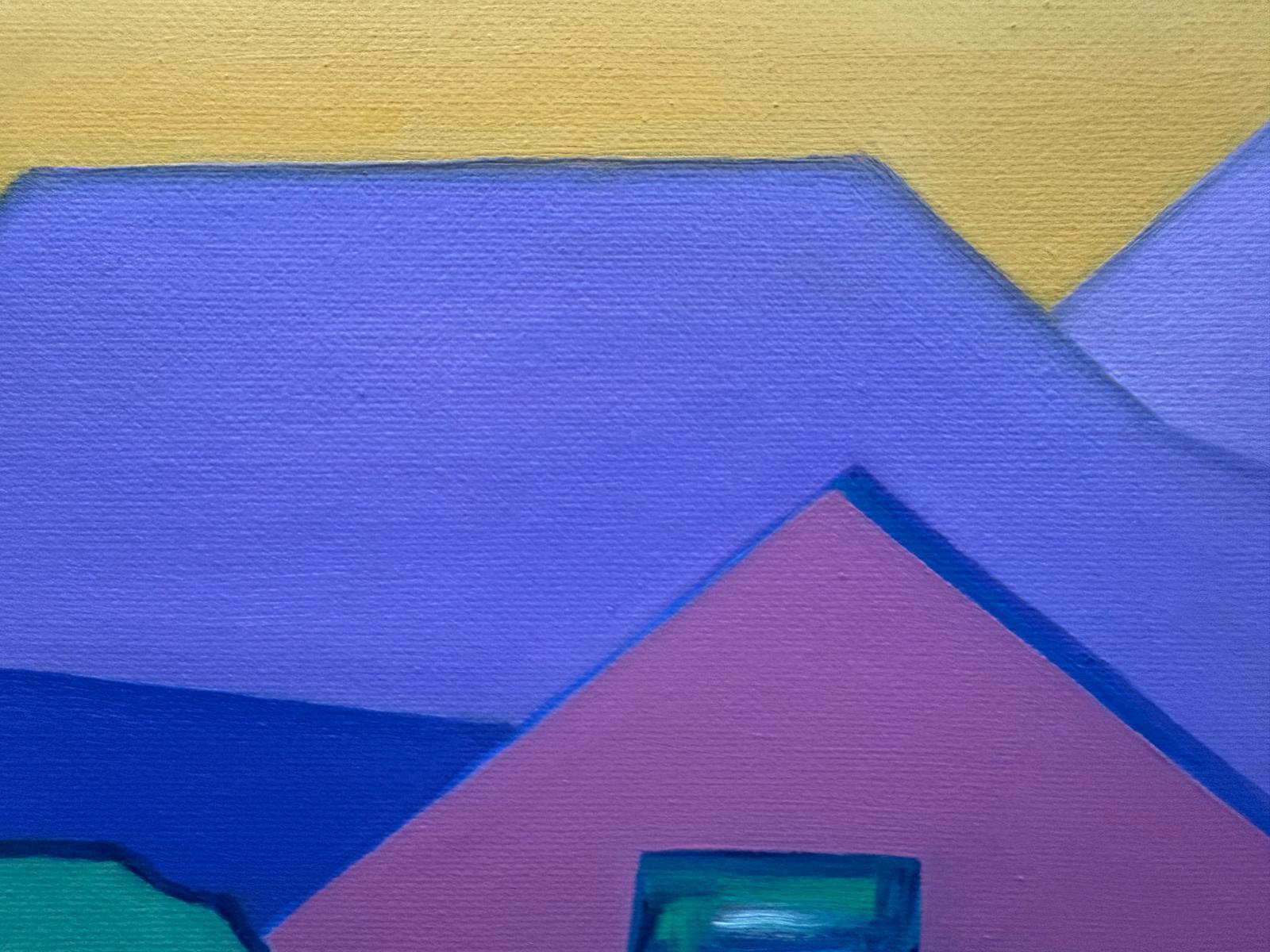 Contemporary Abstract Geometric Colour Field Oil on Canvas, 'Intermezzo 6' im Angebot 4