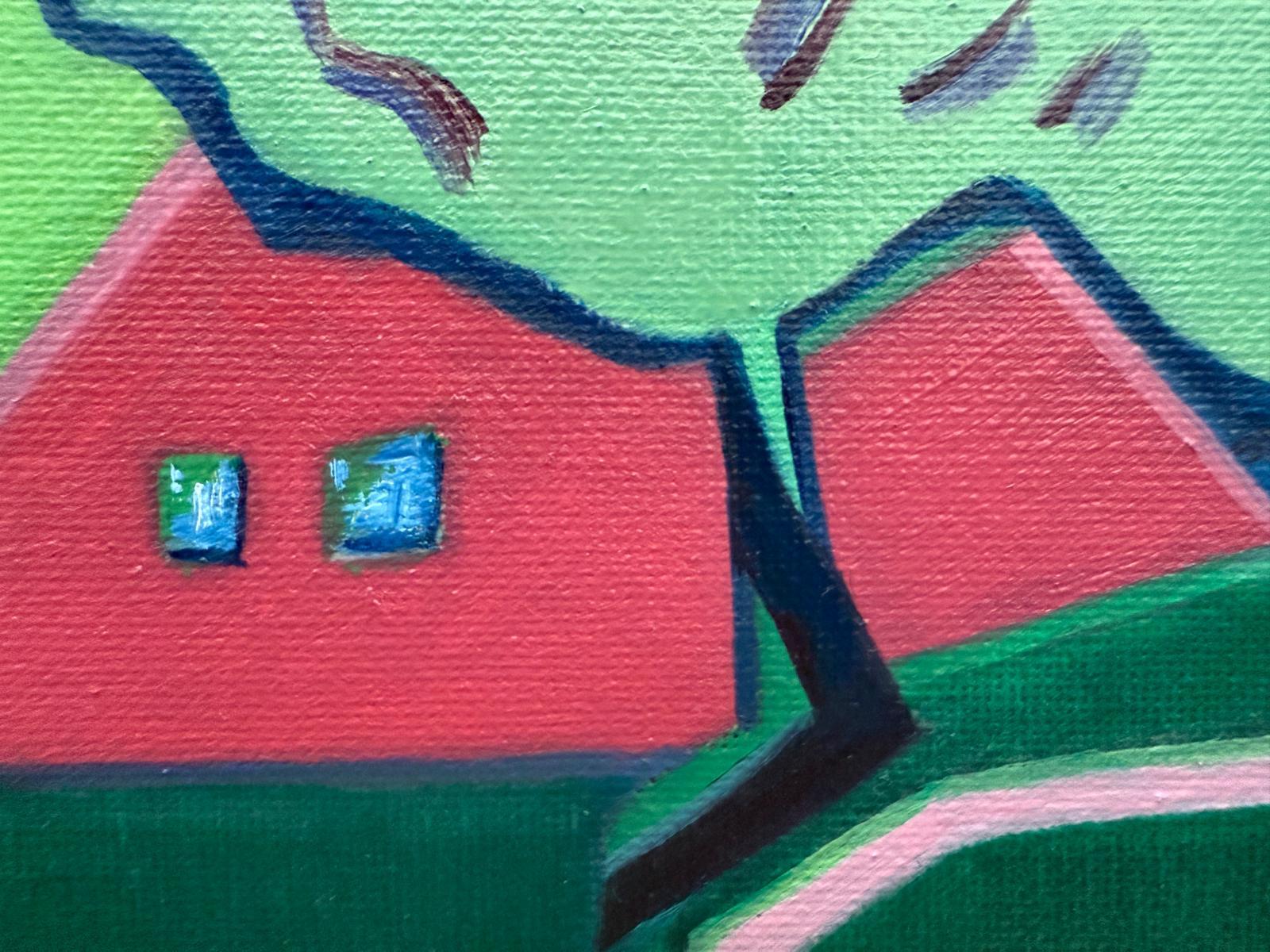 Contemporary Abstract Geometric Colour Field Oil on Canvas, 'Intermezzo 6' im Angebot 5