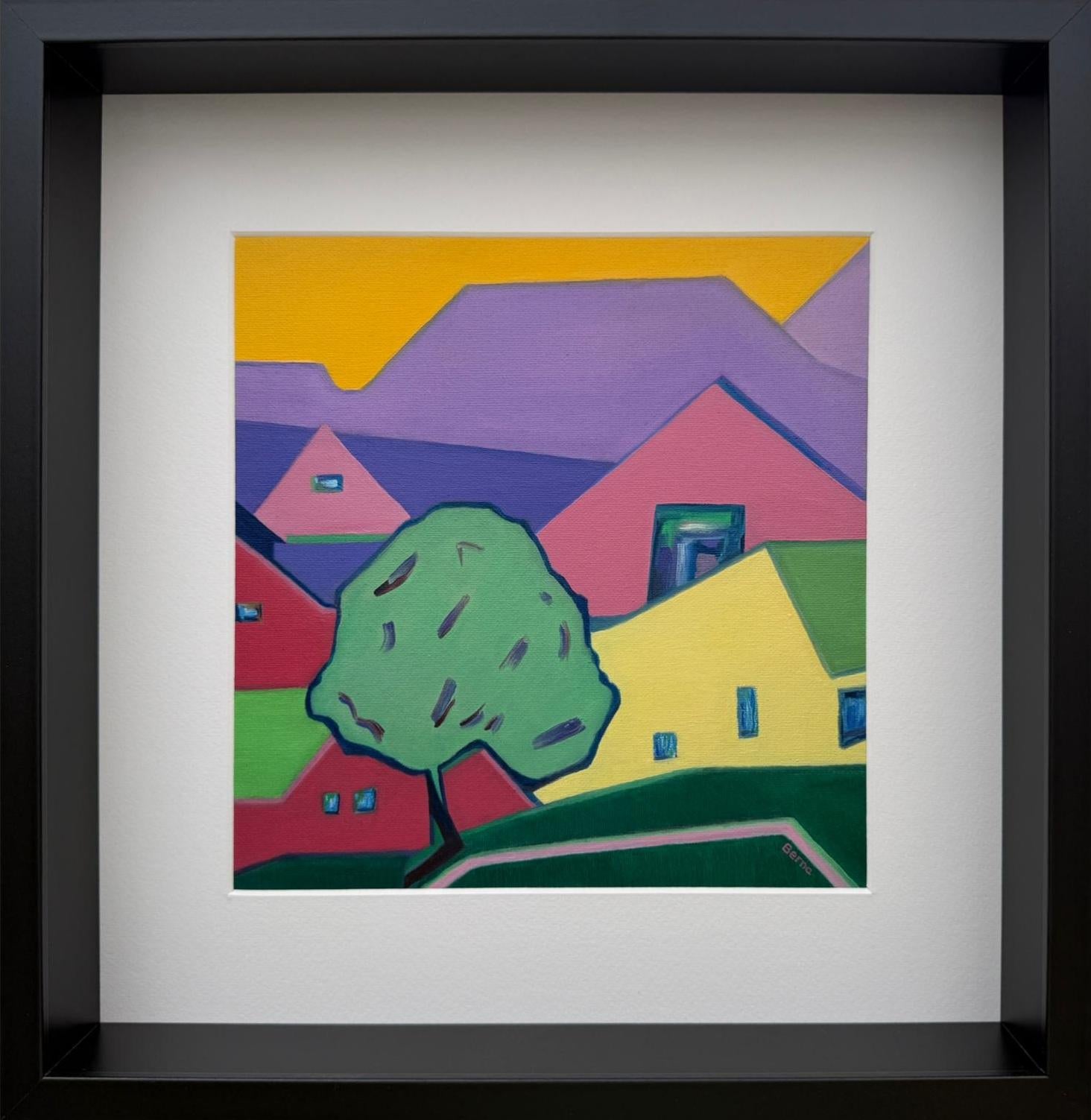 Contemporary Abstract Geometric Colour Field Oil on Canvas, 'Intermezzo 6'