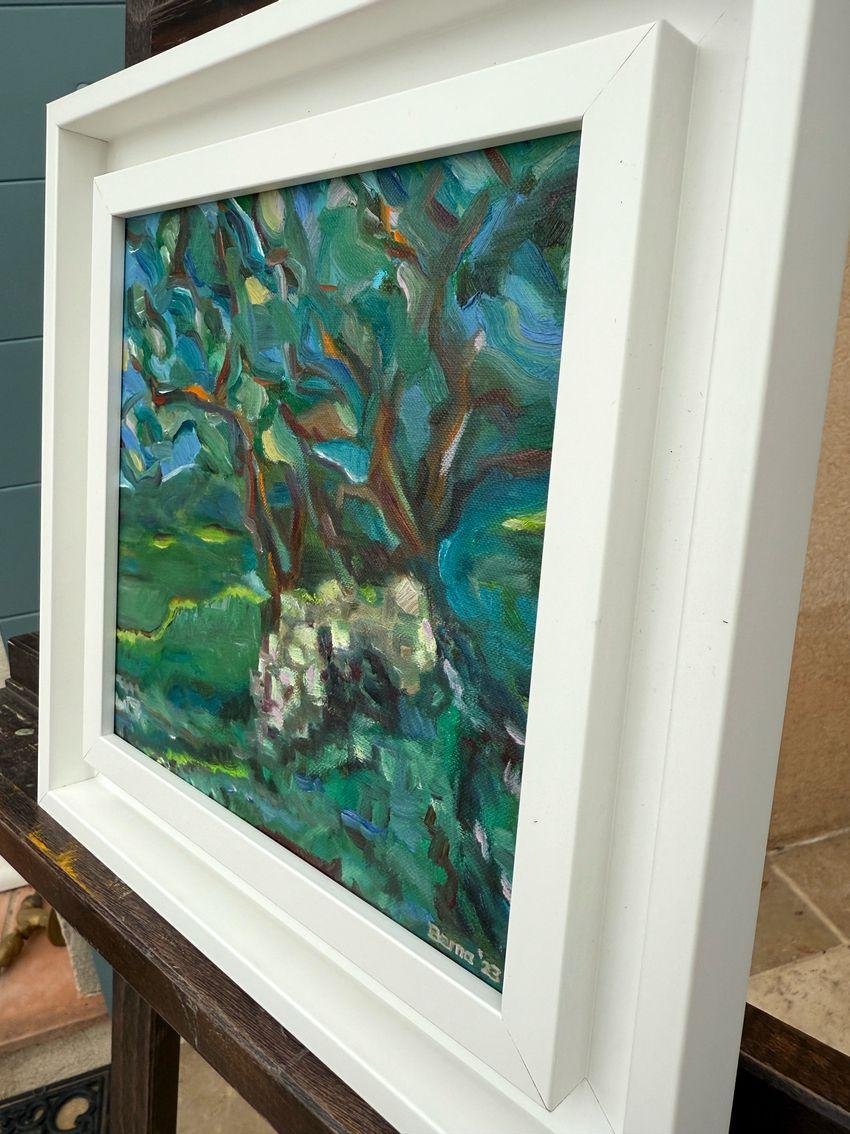 Contemporary Expressionist Oil on Linen. Chêne de Bastigales