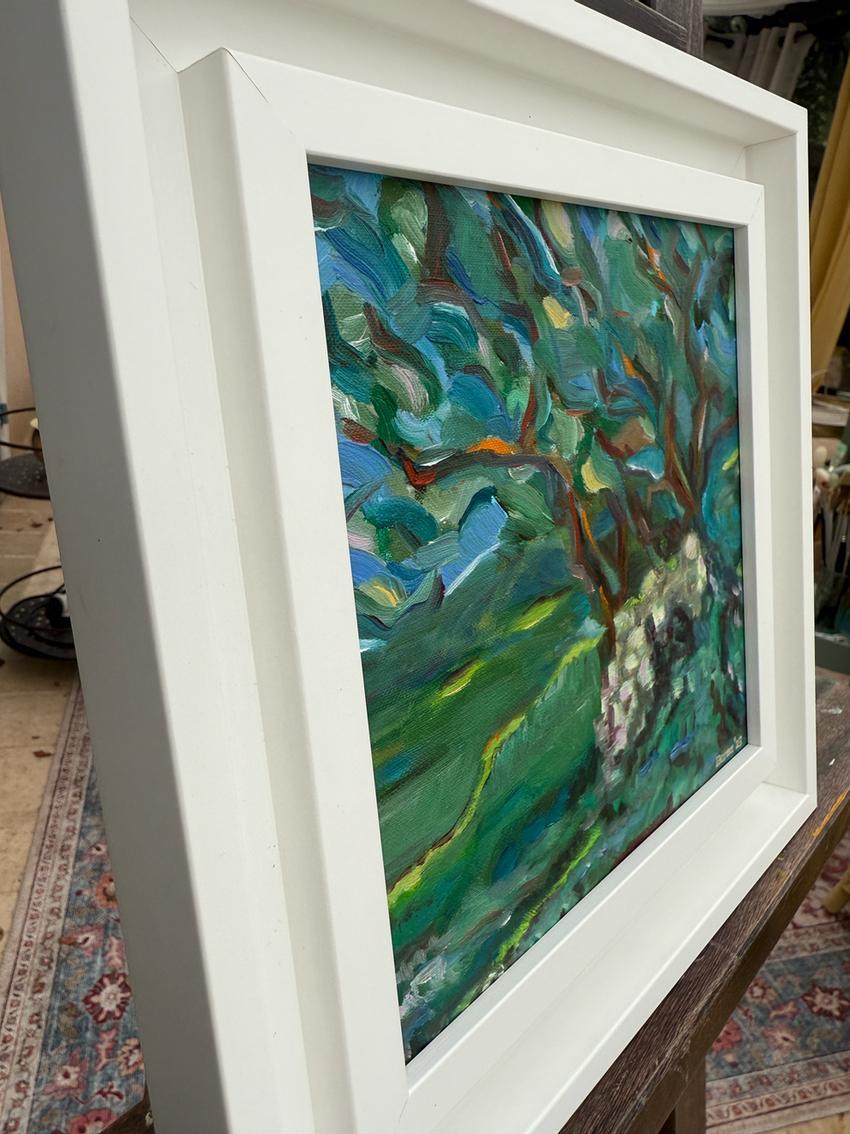 Contemporary Expressionist Oil on Linen. Chêne de Bastigales