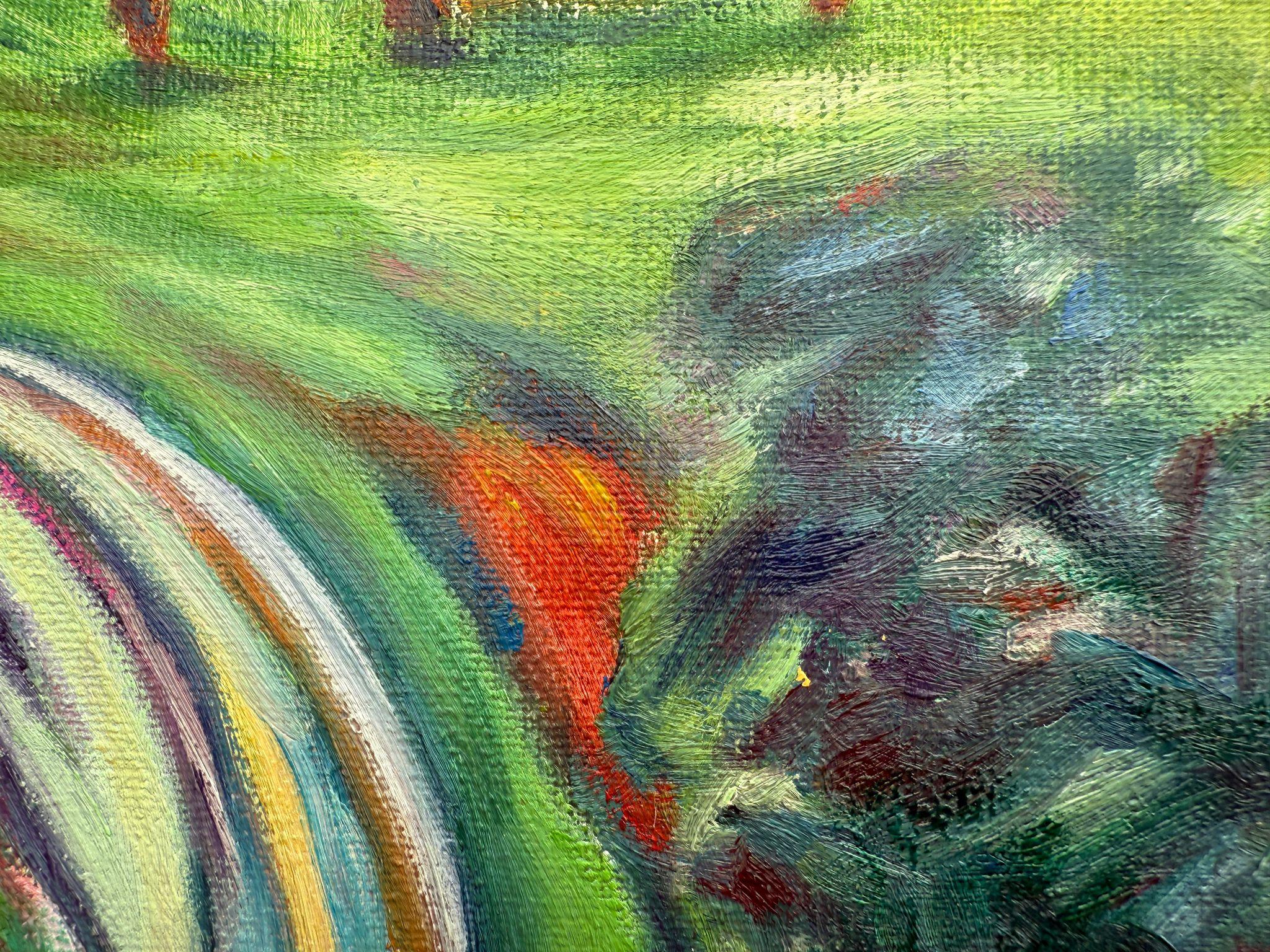 Zeitgenössische provenzalische Landschaft. Chemin de la Chapelle