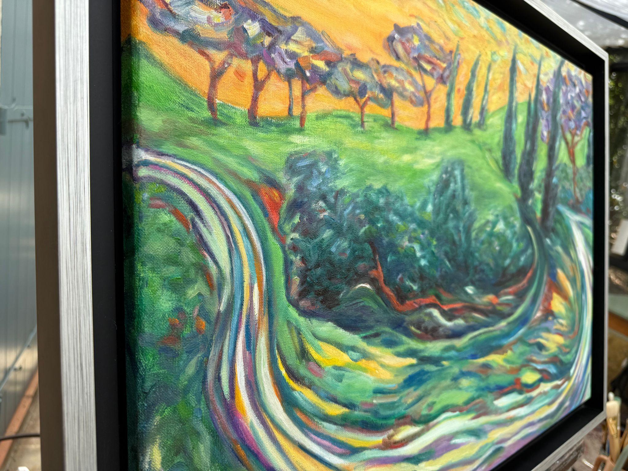 Zeitgenössische provenzalische Landschaft. Chemin de la Chapelle