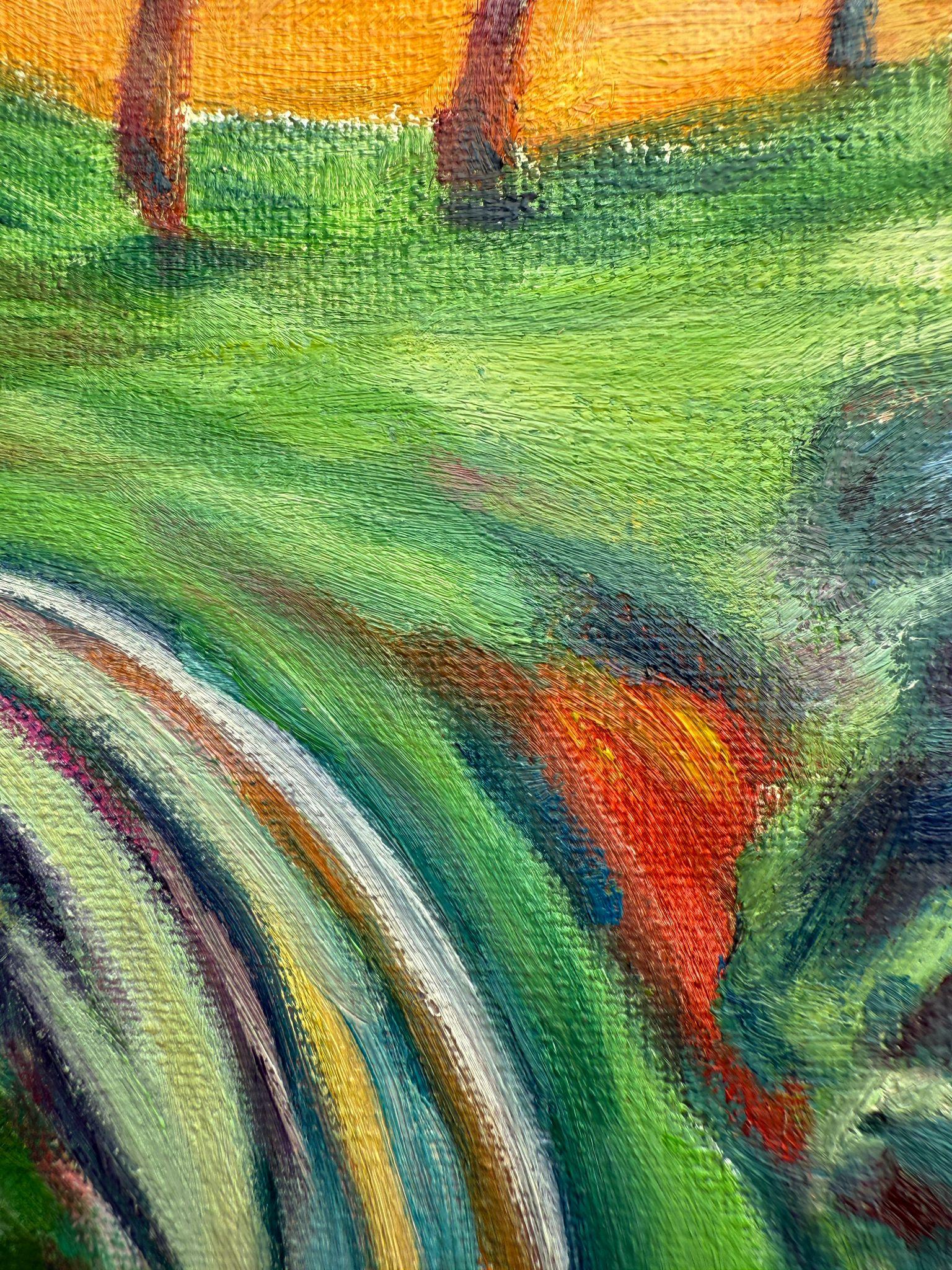 Zeitgenössische provenzalische Landschaft. Chemin de la Chapelle
