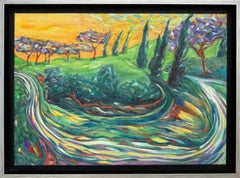 Paysage provençal contemporain. Chemin de la Chapelle