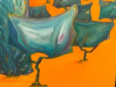 Contemporary Provençal Landscape. Oil on Canvas. 'Le Cri'.