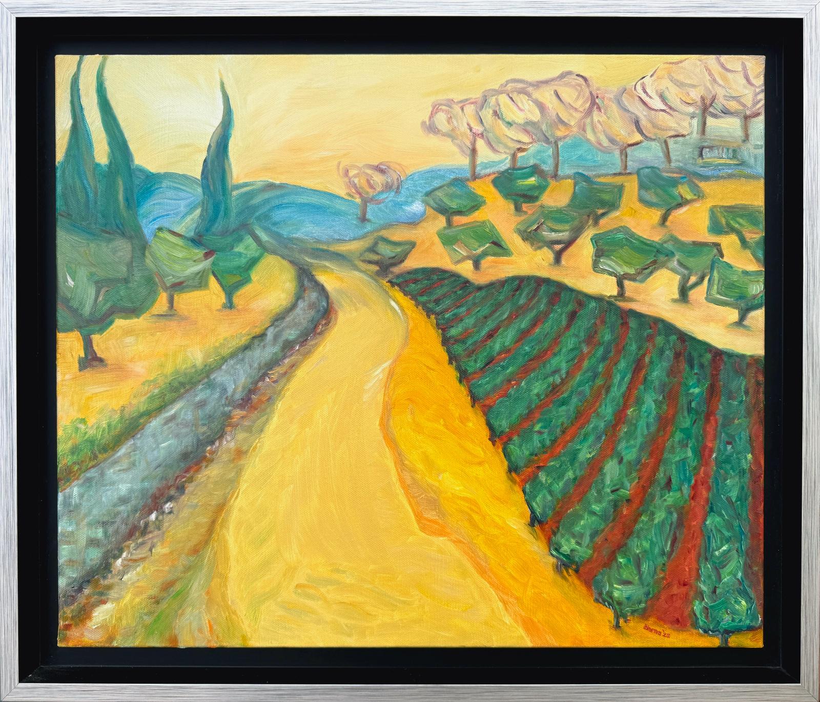 Contemporary Provençal Landscape. 'Randonneur'.