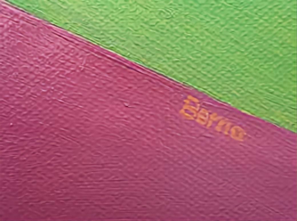Intermezzo 2. Paesaggio astratto geometrico olio su tela. in vendita 5