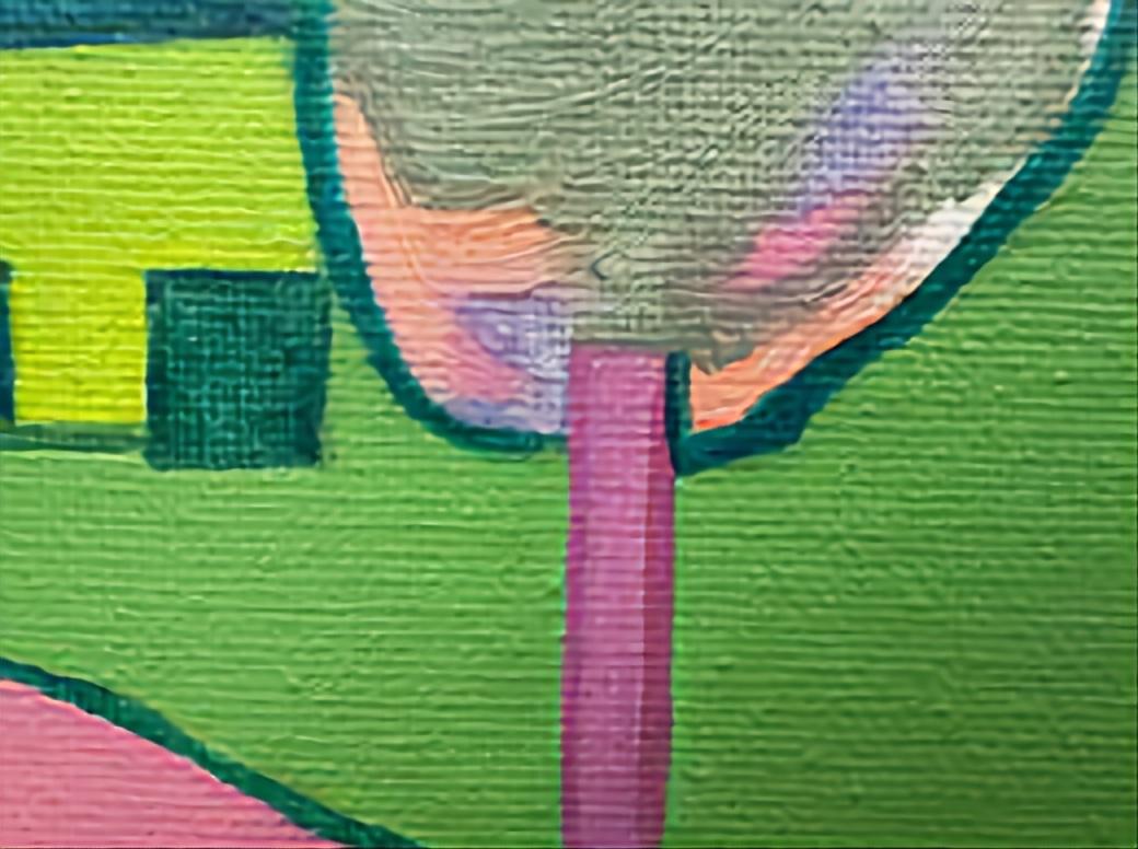 Intermezzo 8. Paesaggio astratto contemporaneo a campi di colore. Olio su tela. in vendita 2