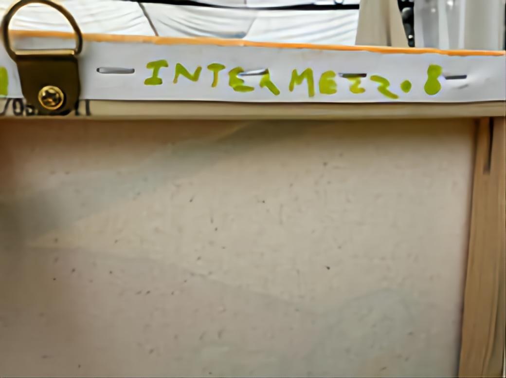 Intermezzo 8. Paesaggio astratto contemporaneo a campi di colore. Olio su tela. in vendita 4