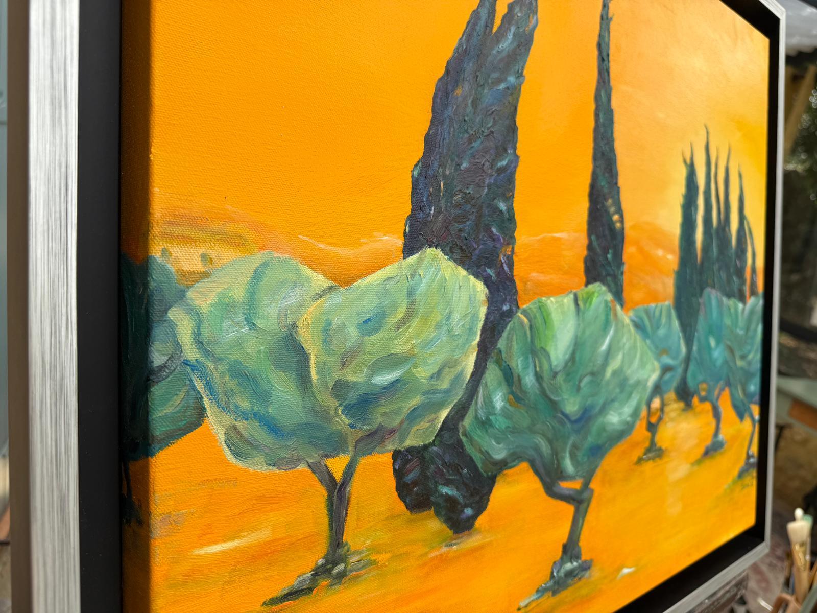 Die provenzalische Landschaft. Piste de Danse. (Orange), Landscape Painting, von Bernadette van Baarsen 