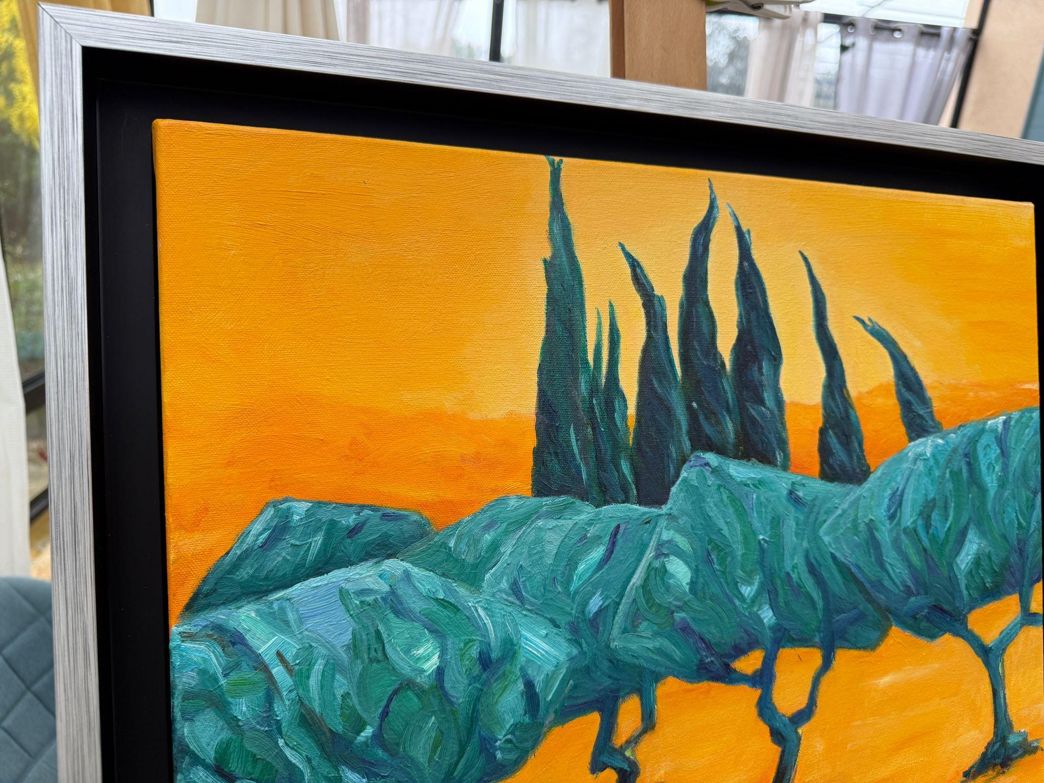 Zeitgenössische abstrakt-expressionistische Farbfeld-Landschaft. 'Danse d'Hiver'. im Angebot 10