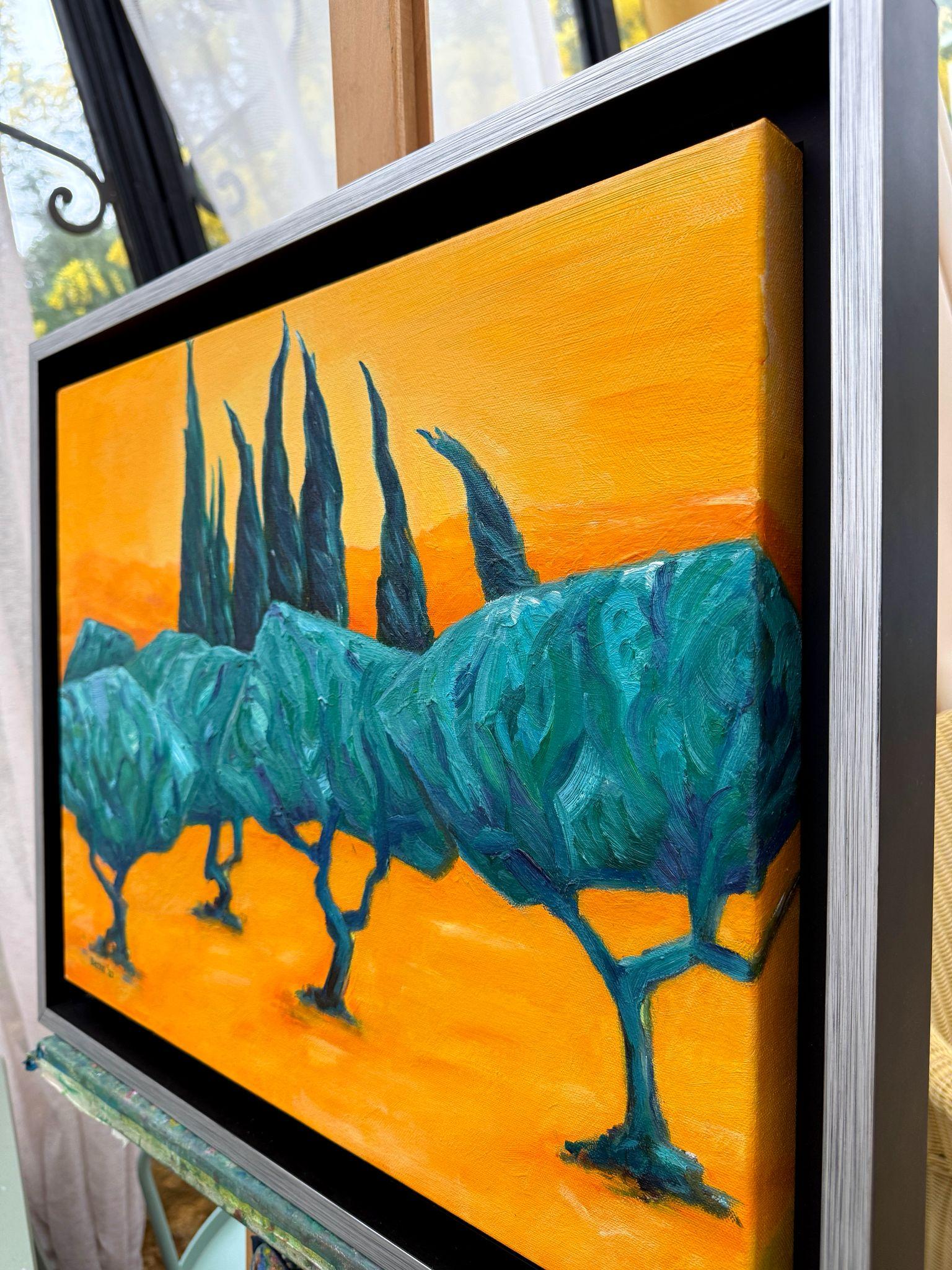 Zeitgenössische abstrakt-expressionistische Farbfeld-Landschaft. 'Danse d'Hiver'. im Angebot 11