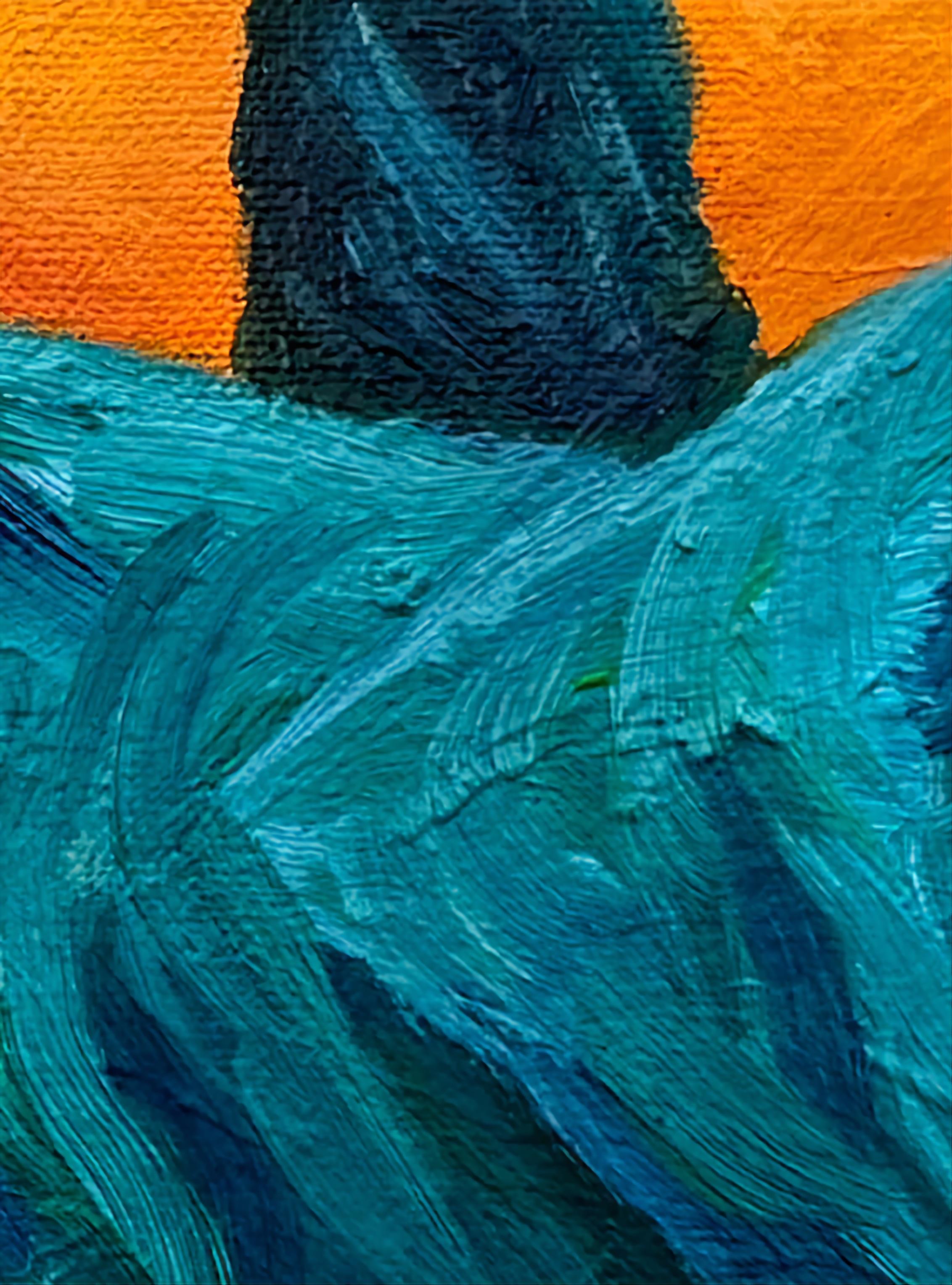 Zeitgenössische abstrakt-expressionistische Farbfeld-Landschaft. 'Danse d'Hiver'. im Angebot 12