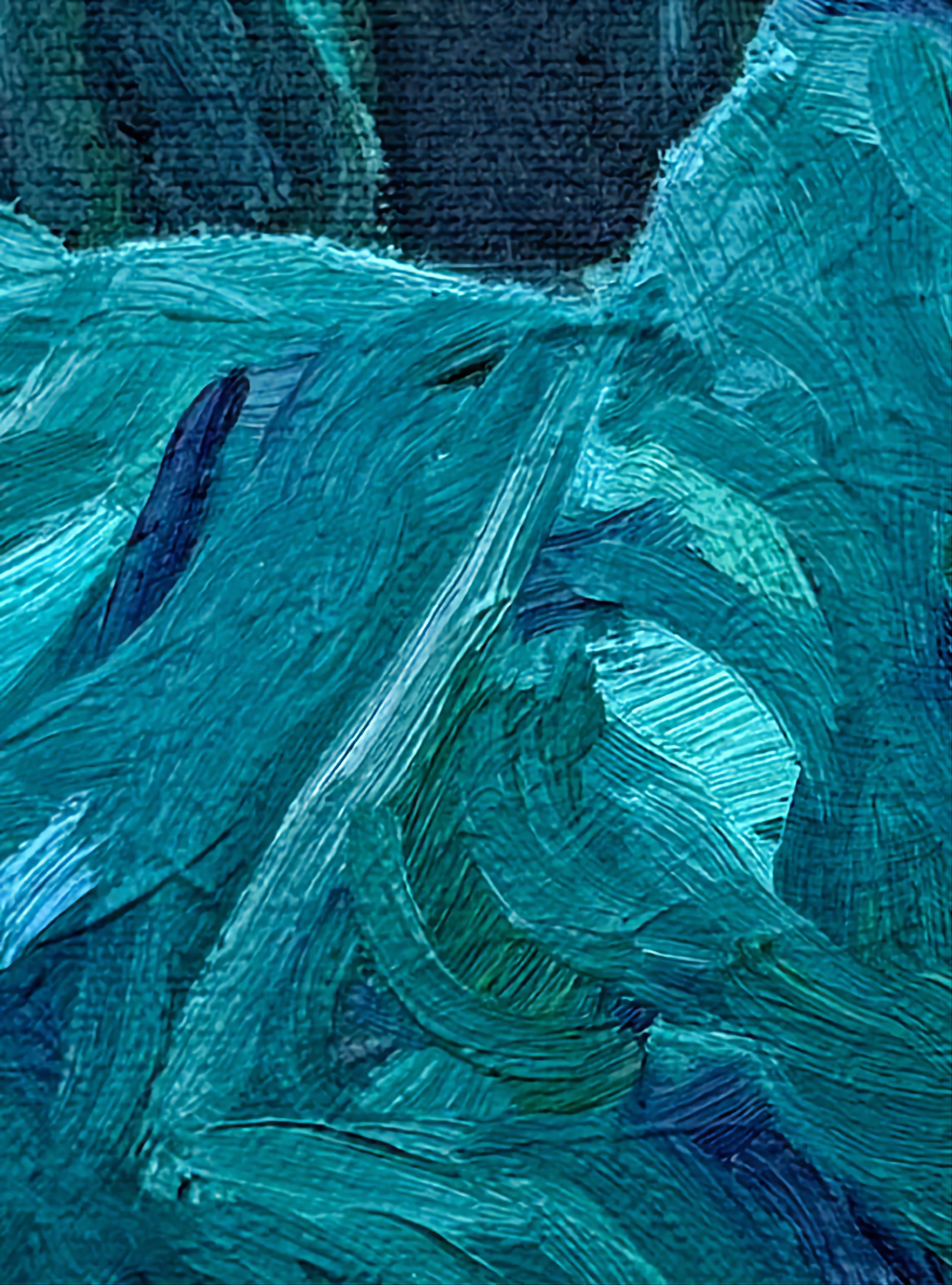 Zeitgenössische abstrakt-expressionistische Farbfeld-Landschaft. 'Danse d'Hiver'. im Angebot 13