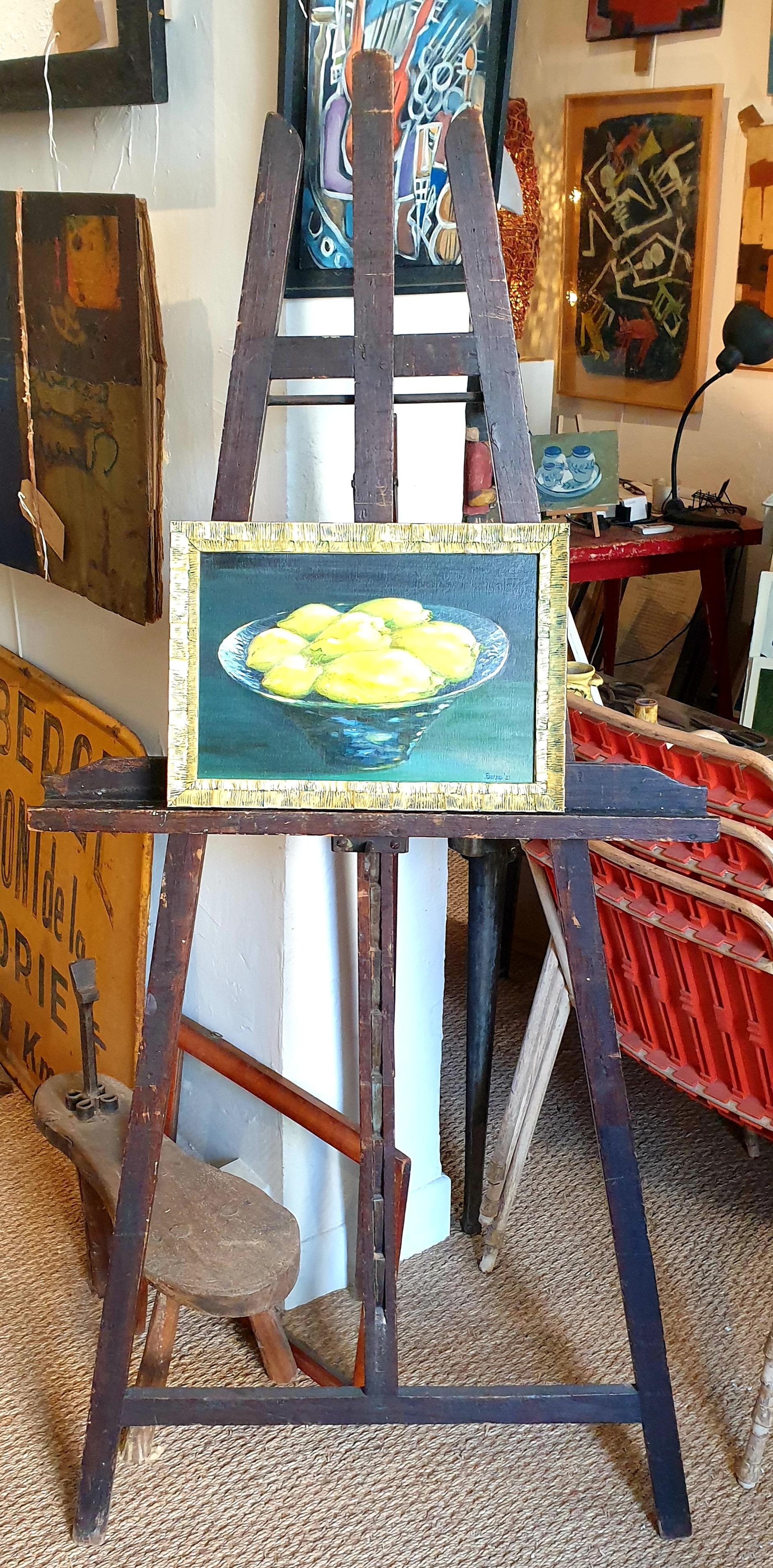 Contemporary Realist Still-Life Oil of Lemons. 'Citrons de Barbara'. For Sale 10