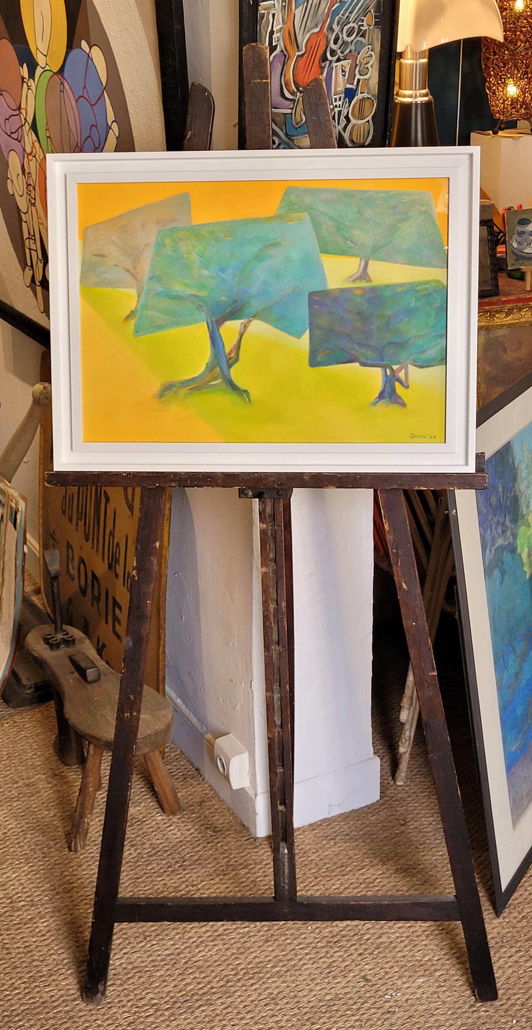 Las Cuatro Hermanas. Acrílico expresionista contemporáneo sobre lienzo de algodón. en venta 8