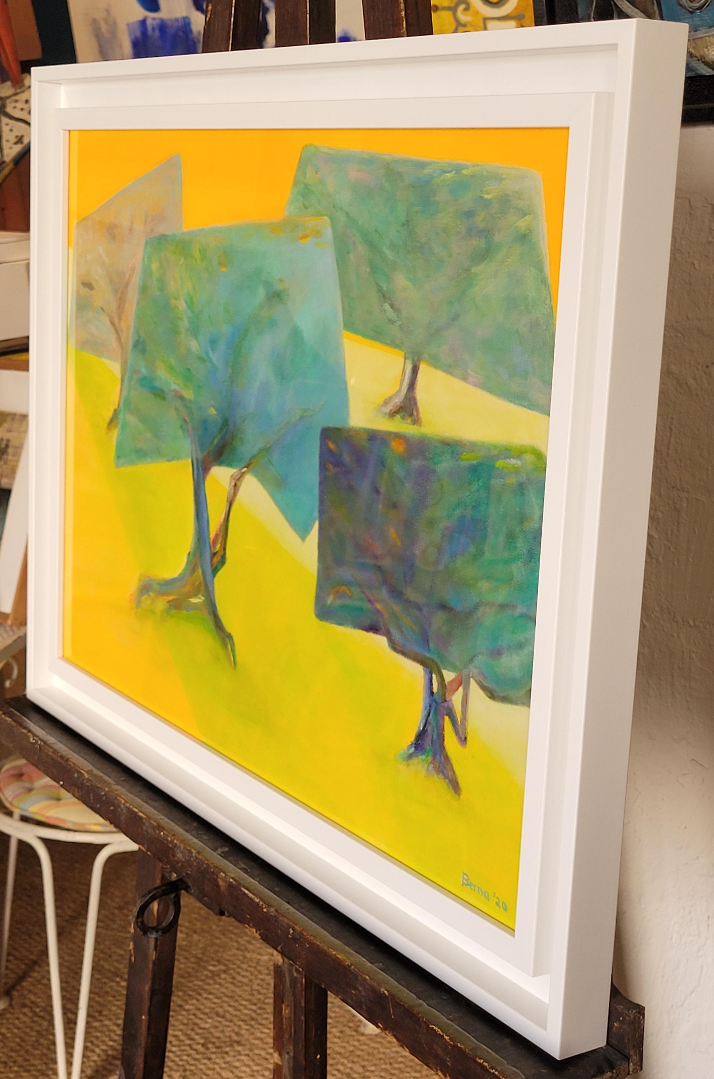 Las Cuatro Hermanas. Acrílico expresionista contemporáneo sobre lienzo de algodón. en venta 9