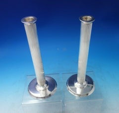 Bernadotte by Georg Jensen Sterling Silver Candlestick Pair #855b #6303