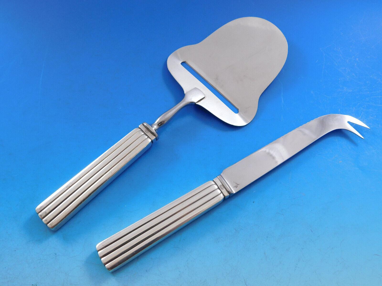 Argento 925 Bernadotte by Georg Jensen Set di posate in argento sterling Servizio da pranzo 135 pezzi in vendita
