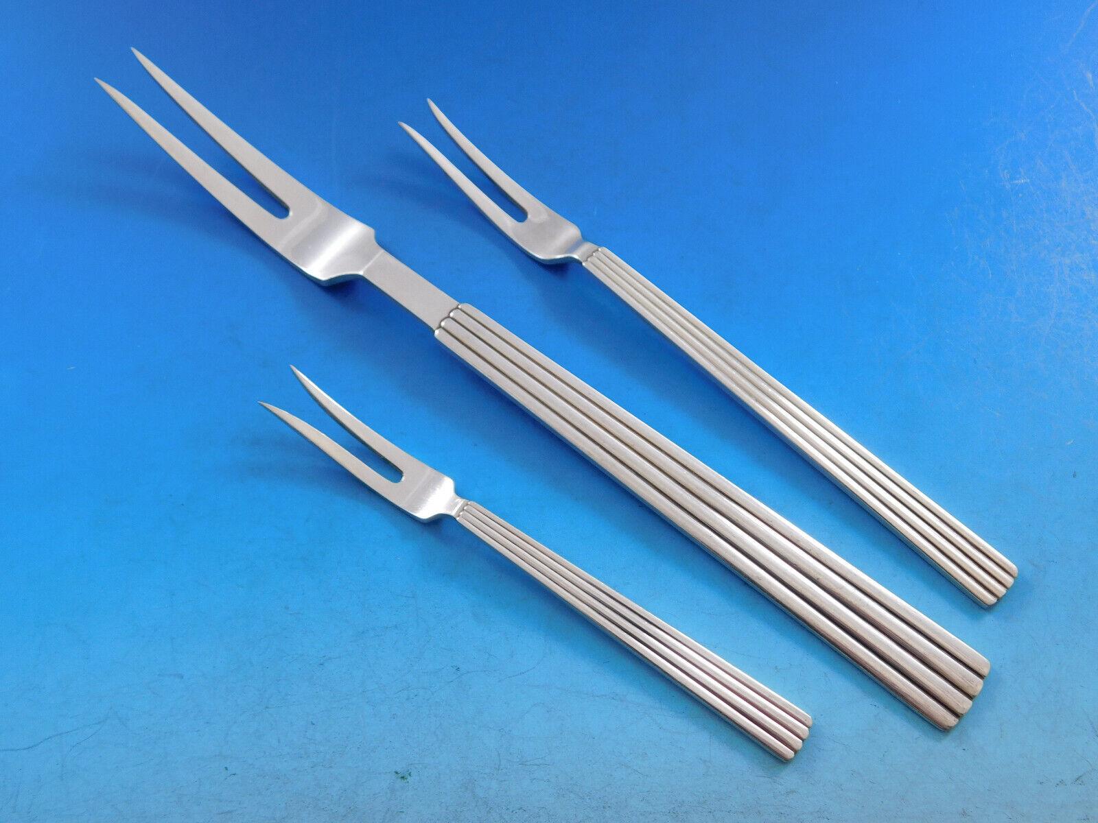 Bernadotte by Georg Jensen Set di posate in argento sterling Servizio da pranzo 135 pezzi in vendita 1
