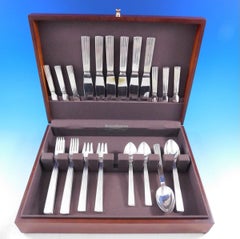 Bernadotte by Georg Jensen Sterling Silver Flatware Set Service 36 pcs Dinner