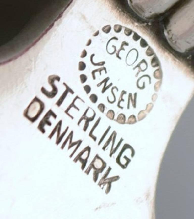 Scandinavian Modern Bernadotte, Georg Jensen Silver Cutlery, 14 in Stock For Sale