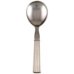 Bernadotte Silver Cutlery Georg Jensen Serving Spoon, 1945-1951